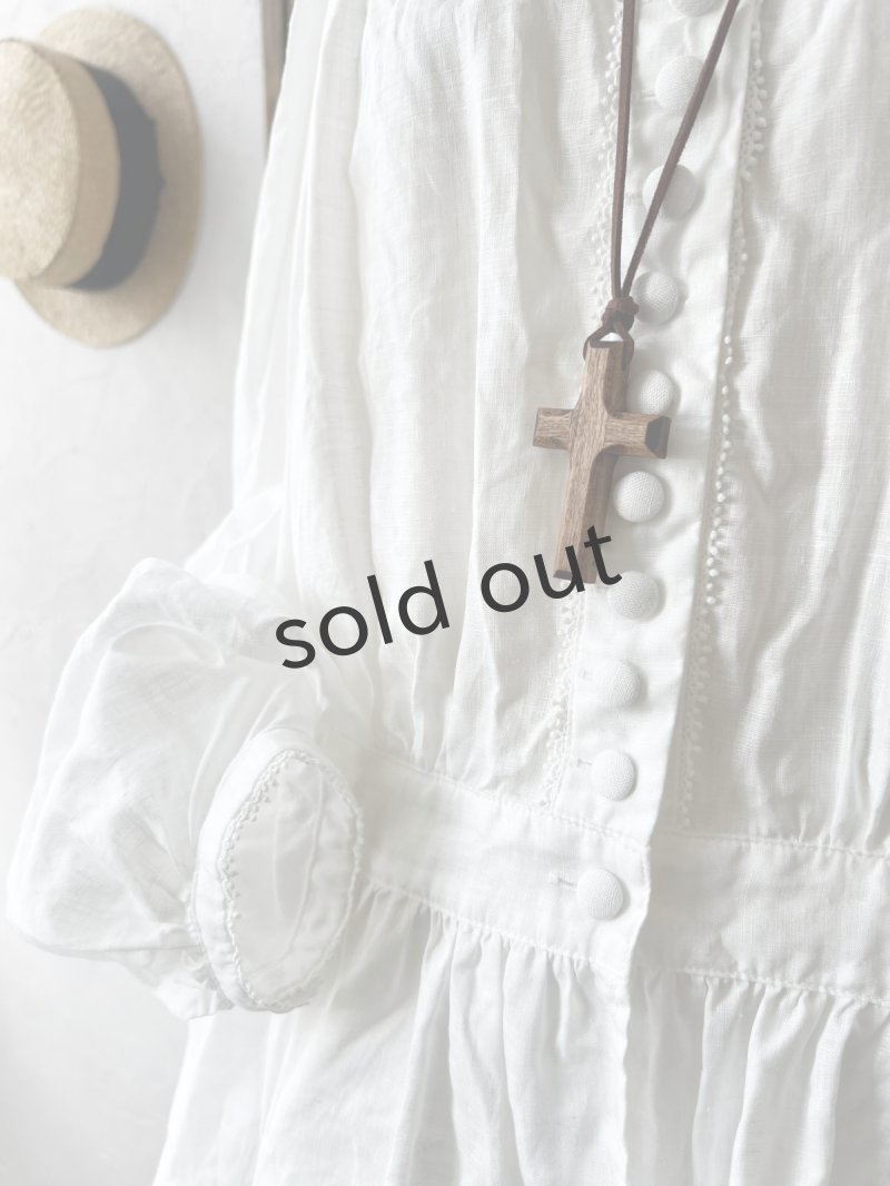 画像6: HALLELUJAH／11, Replique de Chemise victorienne ヴィクトリア朝シャツ・off-white (6)