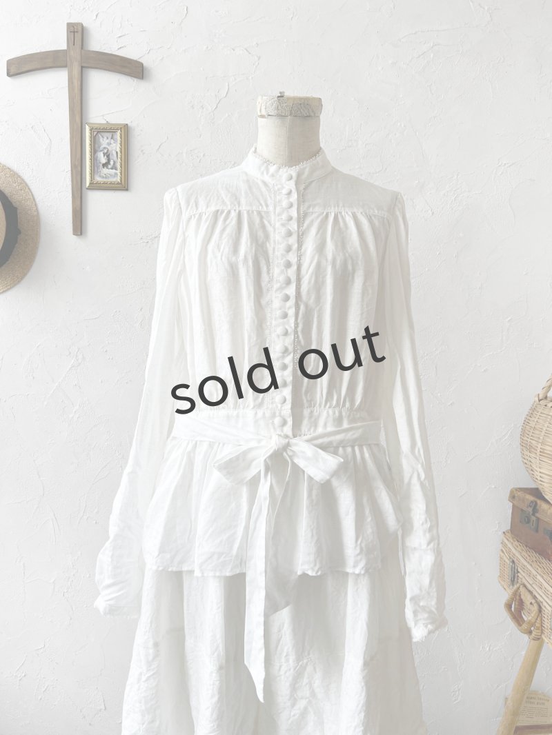 画像16: HALLELUJAH／11, Replique de Chemise victorienne ヴィクトリア朝シャツ・off-white (16)