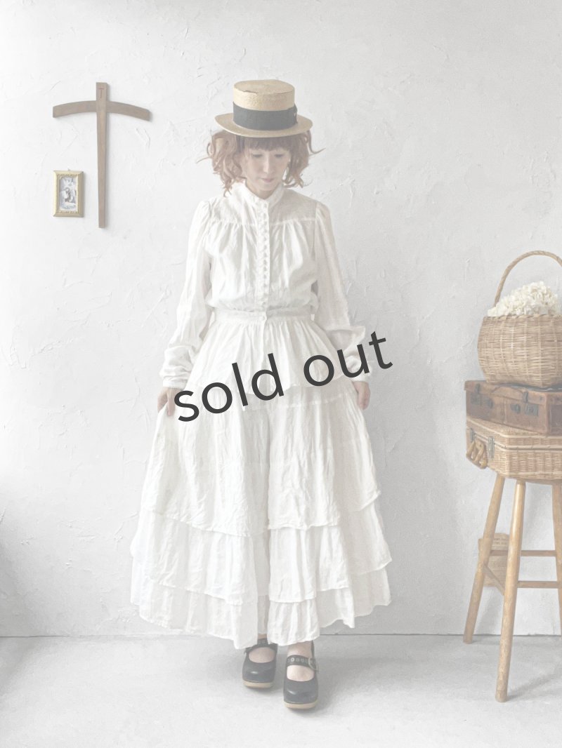 画像18: HALLELUJAH／11, Replique de Chemise victorienne ヴィクトリア朝シャツ・off-white (18)