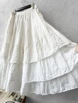 画像6: HALLELUJAH／9,Pantelon Etagee ティアードパンツ・off-white (6)