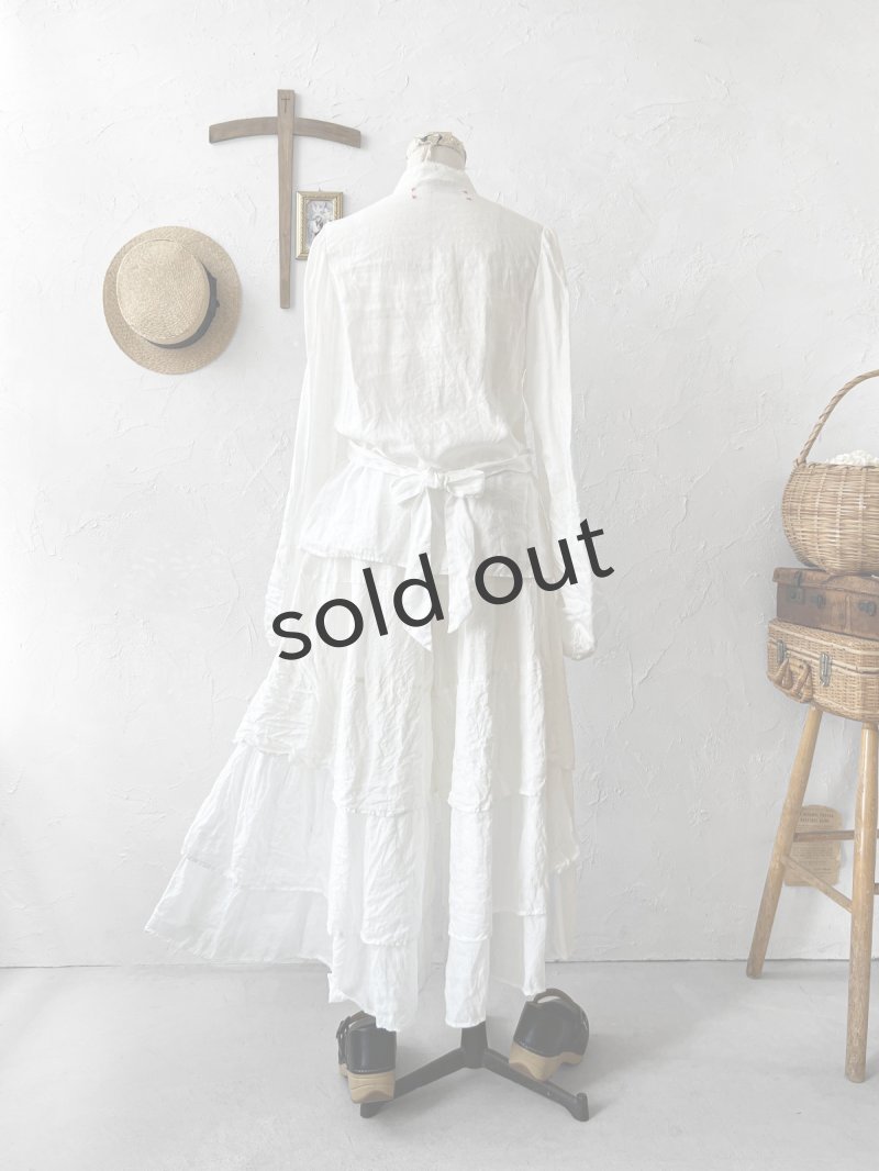 画像11: HALLELUJAH／9,Pantelon Etagee ティアードパンツ・off-white (11)