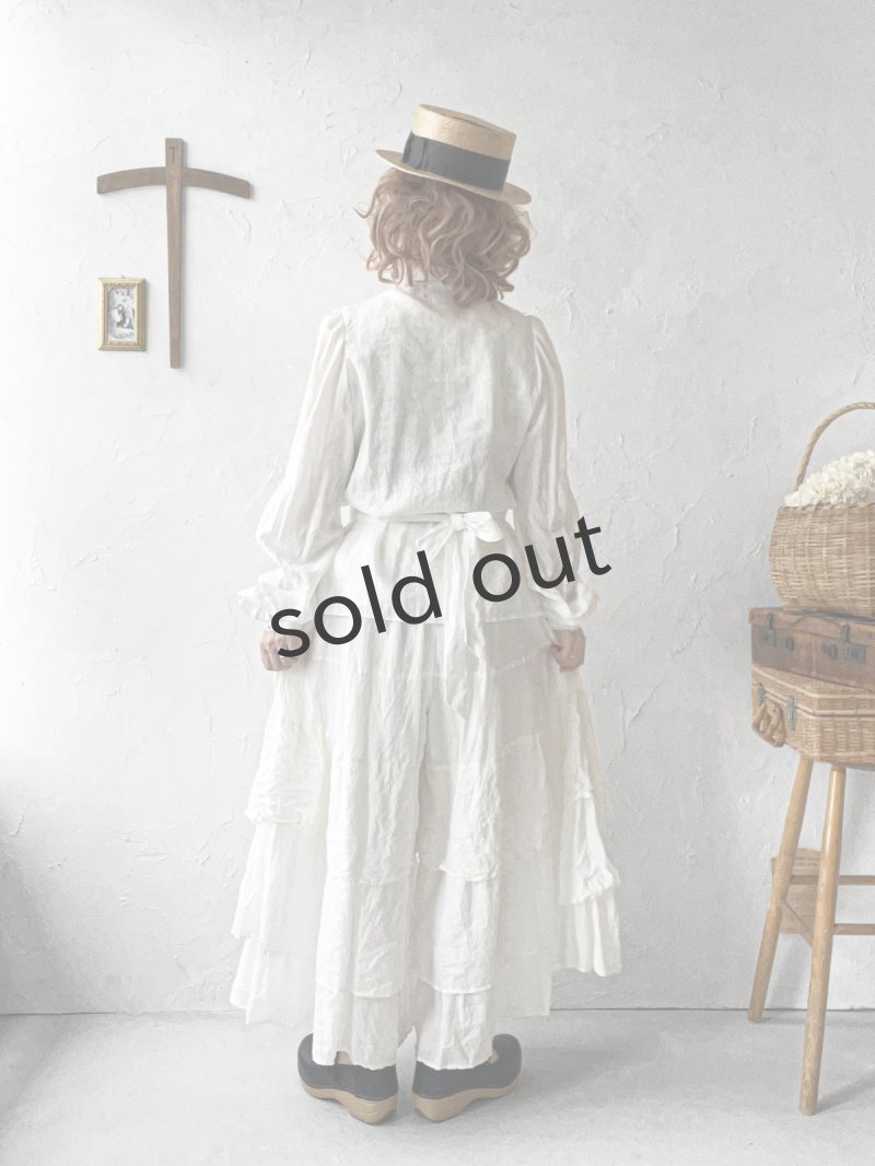 画像20: HALLELUJAH／9,Pantelon Etagee ティアードパンツ・off-white (20)