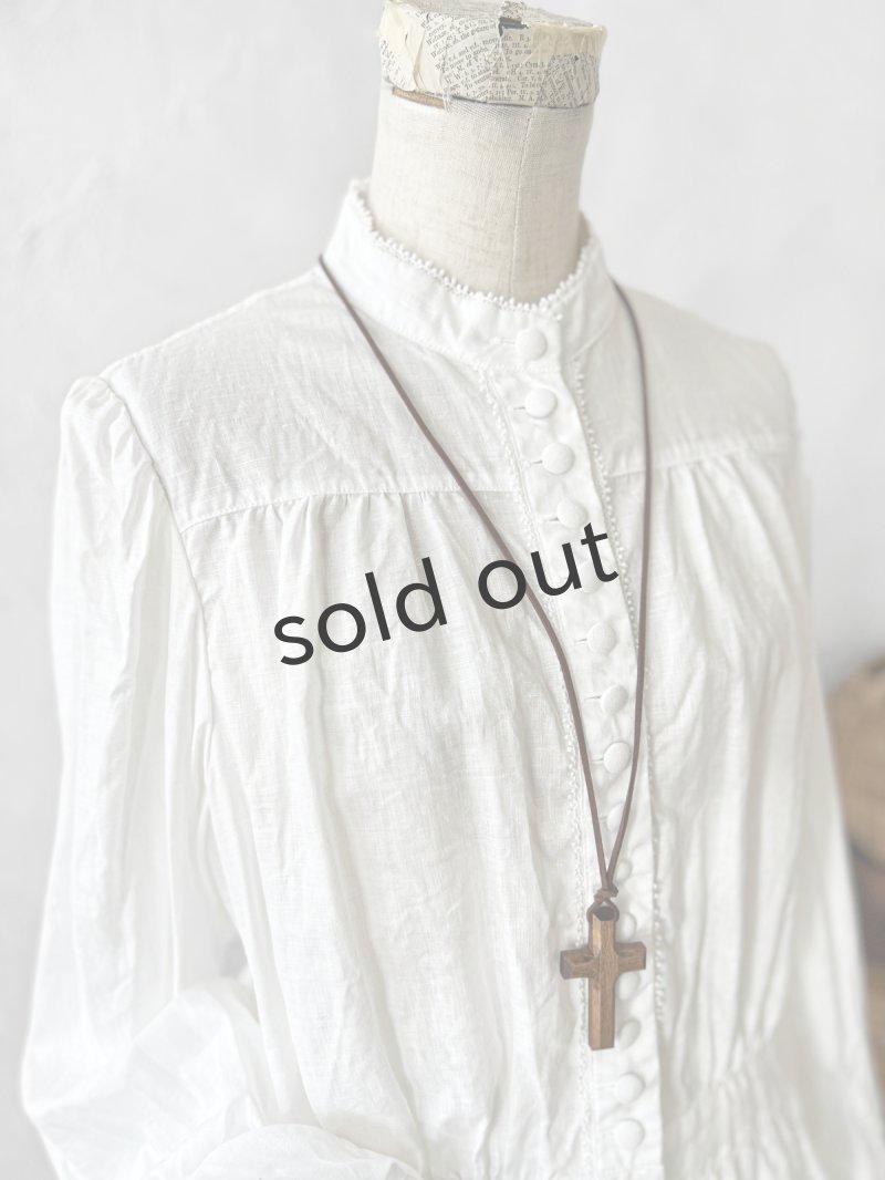 画像4: HALLELUJAH／11, Replique de Chemise victorienne ヴィクトリア朝シャツ・off-white (4)