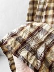 画像6: MARCHE' DE SOEUR／ギャザーポケットワンピース・黒×メープルチェック (6)