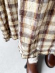 画像5: MARCHE' DE SOEUR／ギャザーポケットワンピース・黒×メープルチェック (5)