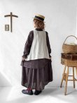 画像8: a+koloni／リネンサイドボタンベスト・ブラウン (8)