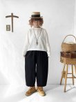 画像12: a+koloni／リネンバルーンプルオーバー・ブラック (12)