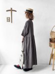 画像10: a+koloni／リネンフリル襟ワンピース・ナチュラル (10)
