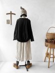 画像9: a+koloni／リネンバルーンプルオーバー・ブラック (9)