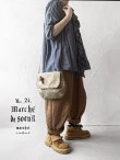 画像1: MARCHE' DE SOEUR／十字架ブローチ付きショルダーバッグ・ベージュローズ (1)