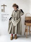 画像1: MARCHE' DE SOEUR／革タグストール付きワンピース・オリーブドラブ (1)