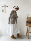 画像13: a+koloni／リネンWガーゼフロントフリルブラウス・ブラック (13)