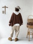画像10: a+koloni／リネンフードプルオーバー・チャコール (10)