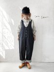 画像10: seasew.／1112109 しっかりデニムオーバーオール・チャコール (10)