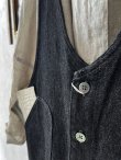 画像7: seasew.／1112109 しっかりデニムオーバーオール・チャコール (7)