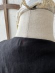 画像7: PERRY/ アンティークレースカラーリネンコート・黒 (7)