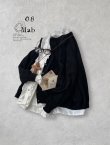 画像1: 08mab／カシミヤコットンカーディガン・ブラック (1)