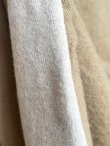 画像6: seasew.／903 ウール×コットンパイル大判ストール・ベージュ (6)