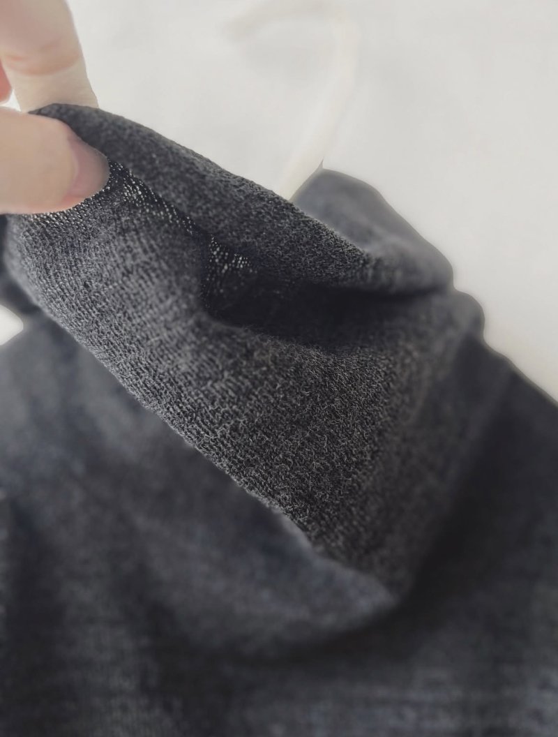 画像5: SO／弱縮ニットワイドベスト・チャコール (5)