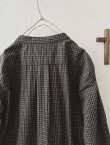 画像6: seasew.／306 オーガニックコットン シャツチュニック・チャコールチェック (6)