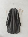 画像5: seasew.／306 オーガニックコットン シャツチュニック・チャコールチェック (5)