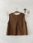 画像7: seasew.／302 コットンフランネルベスト・ブラウン (7)