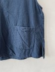 画像6: seasew.／302 コットンフランネルベスト・ブルー (6)