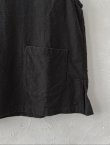 画像10: seasew.／302 コットンフランネルベスト・黒 (10)