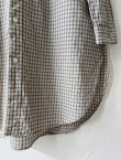 画像4: seasew.／306 オーガニックコットン シャツチュニック・オフチェック (4)