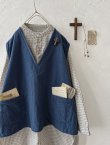 画像2: seasew.／302 コットンフランネルベスト・ブルー (2)
