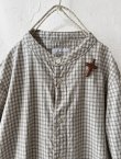 画像2: seasew.／306 オーガニックコットン シャツチュニック・オフチェック (2)