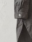 画像4: seasew.／306 オーガニックコットン シャツチュニック・チャコールチェック (4)