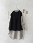 画像7: seasew.／302 コットンフランネルベスト・黒 (7)