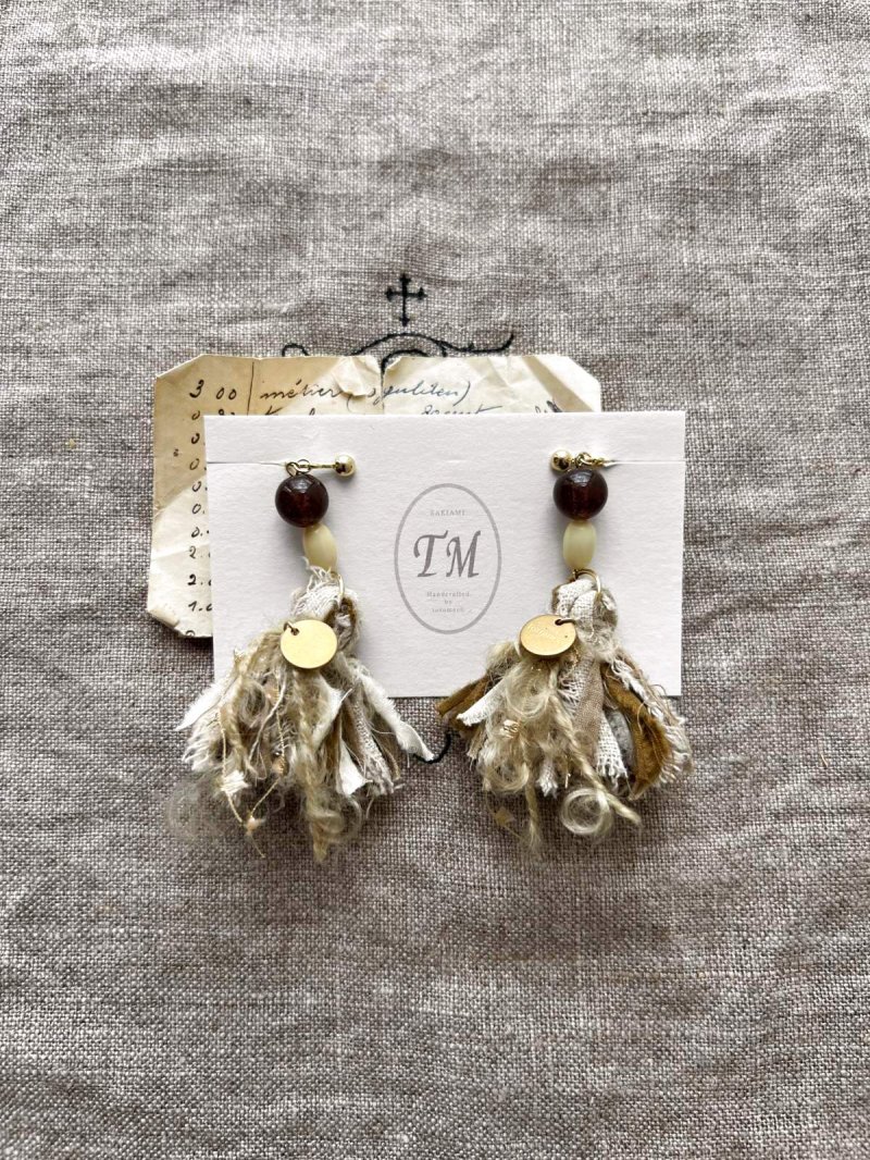 画像1: 【プレビュー中】toromeco／YOIN vintage beads earring (1)