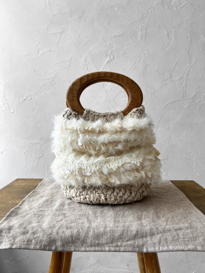 画像1: 【プレビュー中】toromeco／PINECONE  bag・White oak (1)