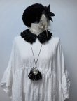 画像4: 【プレビュー中】toromeco／SAKIAMI antiquelace beret ・black (4)