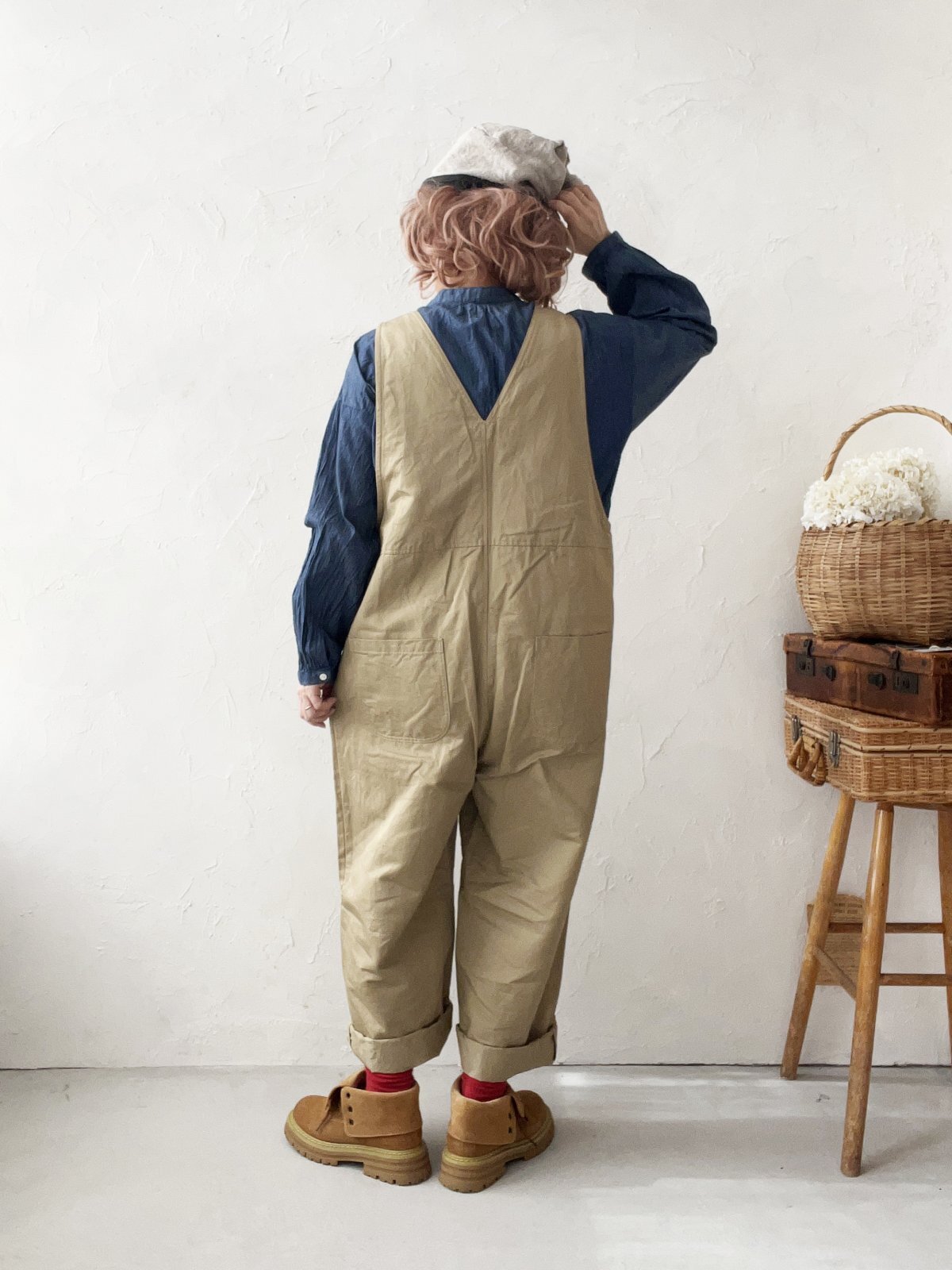 seasew.／111 オーバーオール・ベージュ - MARCHE' DE SOEUR