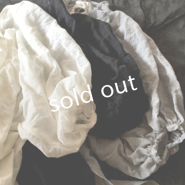 画像8: [pollenbienco] バルーン袖のＡラインワンピース／glay (8)