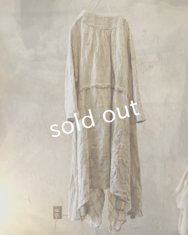 画像13: pollenbienco／マルシェワンピース・生成りと紅茶 (13)