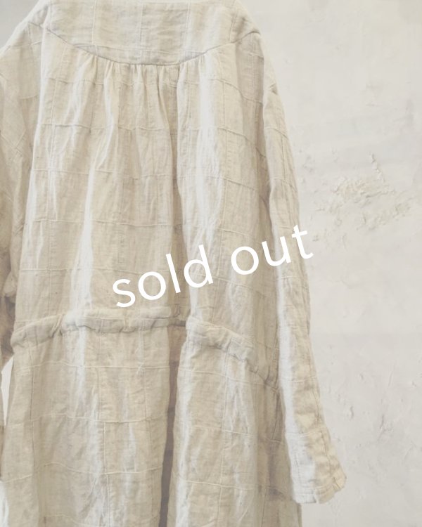 画像14: pollenbienco／マルシェワンピース・生成りと紅茶 (14)