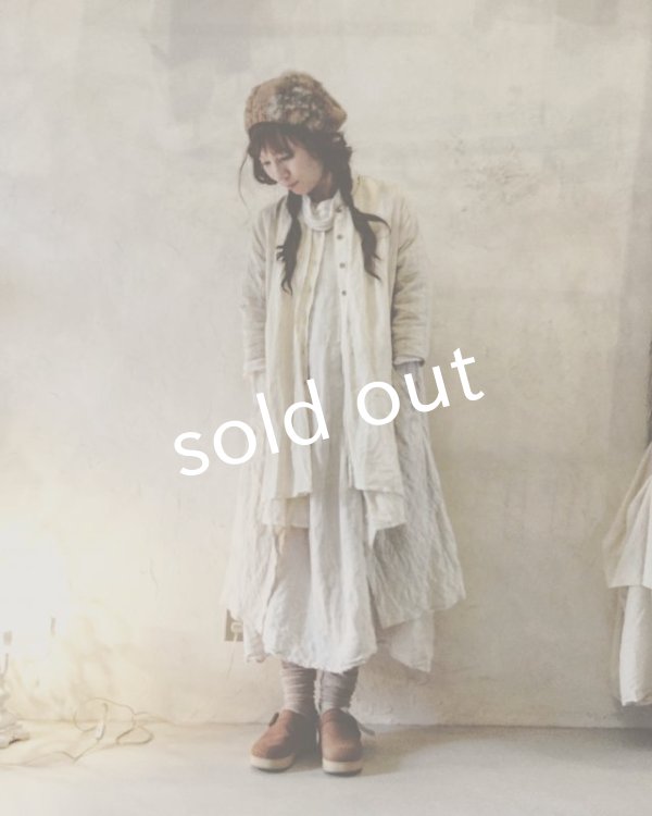 画像6: pollenbienco/マルシェワンピース・生成りと黒 (6)