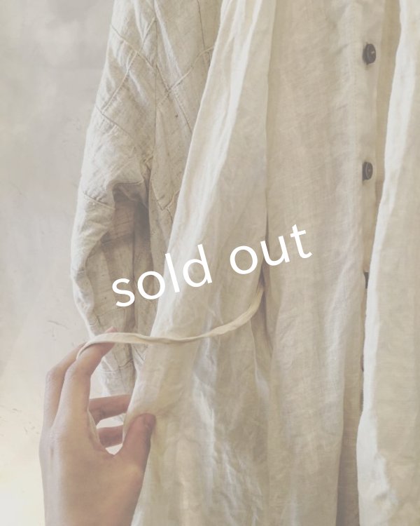 画像15: pollenbienco／マルシェワンピース・生成りと紅茶 (15)