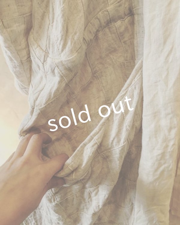 画像12: pollenbienco／マルシェワンピース・生成りと紅茶 (12)