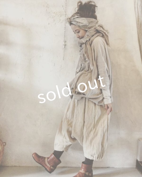 画像5: 再入荷　pollenbienco／リトアニアリネン・パンプキンパンツ (5)