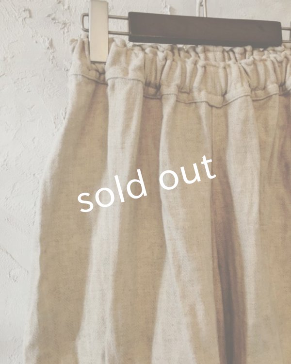 画像6: pollenbienco／ソフトヘリンボーン・サルエルパンツ (6)