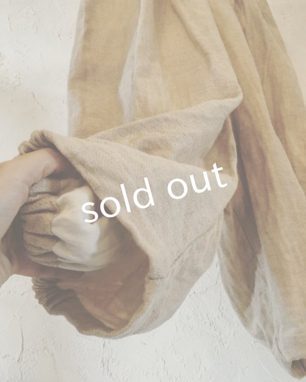 画像7: pollenbienco／ソフトヘリンボーン・サルエルパンツ (7)