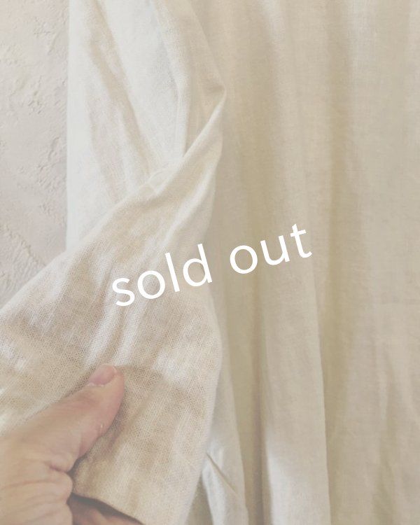 画像6: 再入荷 pollenbienco/ミルク生成り教会ワンピース (6)