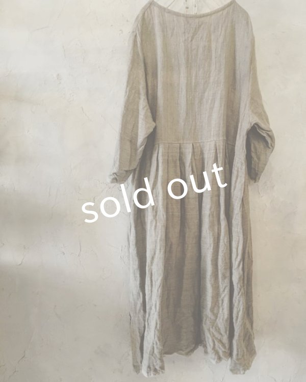 画像10: pollenbienco/リトアニアリネン・ギャザーワンピース (10)