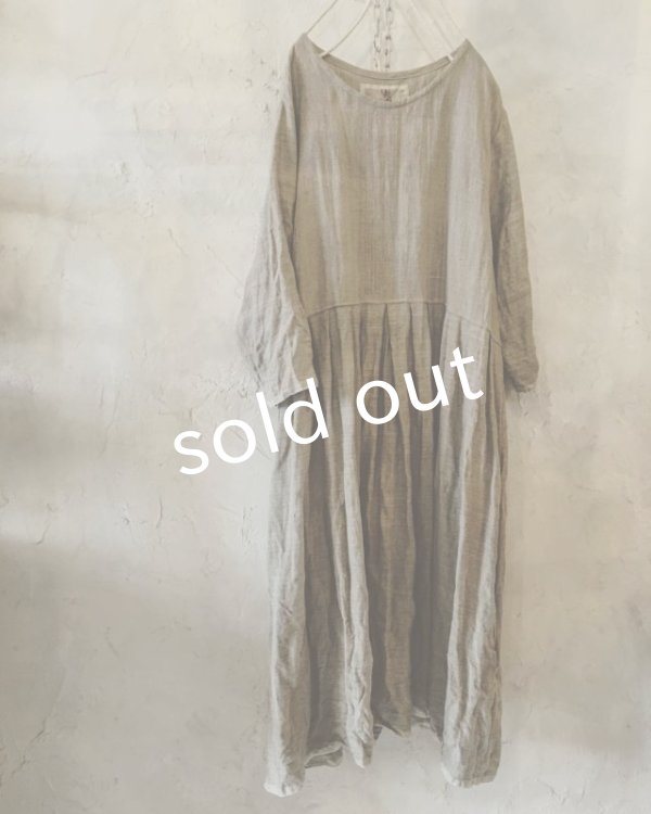 画像7: pollenbienco/リトアニアリネン・ギャザーワンピース (7)