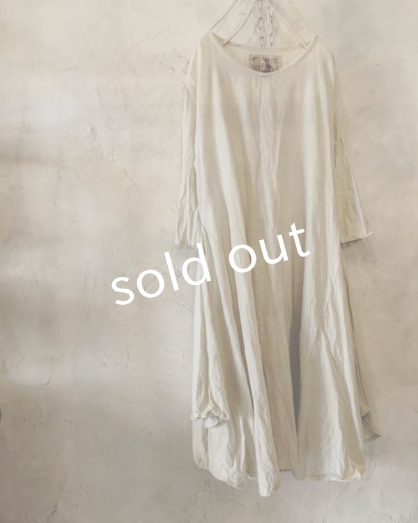 画像5: 再入荷 pollenbienco/ミルク生成り教会ワンピース (5)